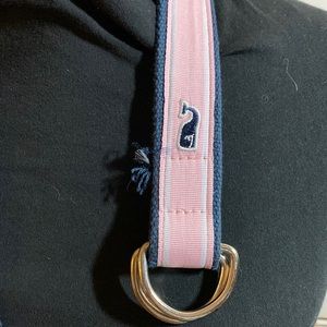 Vineyard vines belt pink and blue with d rings XXL belt